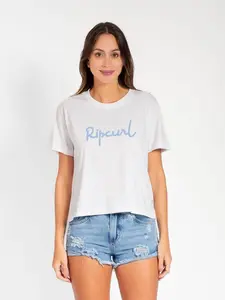 CAMISETA RIP CURL SCRIPT PARADISE BAY RELAXED