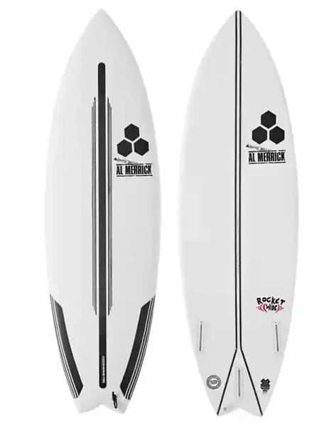 PRANCHA ALMERRICK ROCKET WIDE 5,8 SPINETEK FUTURE TRIFINS