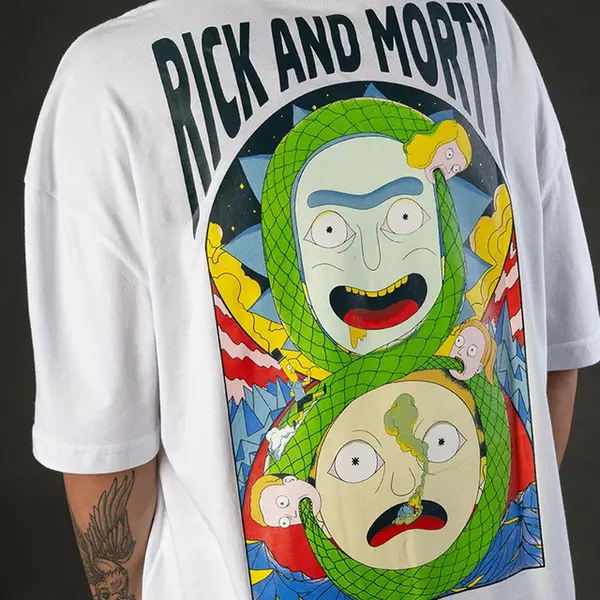 CAMISETA LOST X RICK AND MORTY MELTING