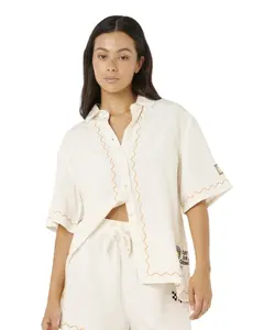 CAMISA RIP CURL SUNSET LUAU EMBROIDERED