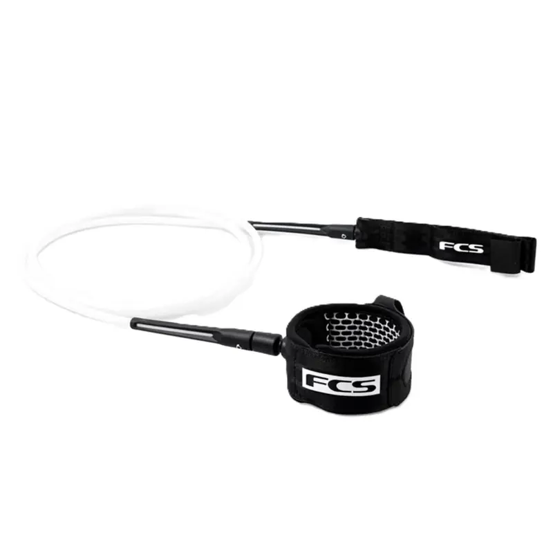 LEASH FCS 6 REGULAR (7MM) BRANCO/PRETO