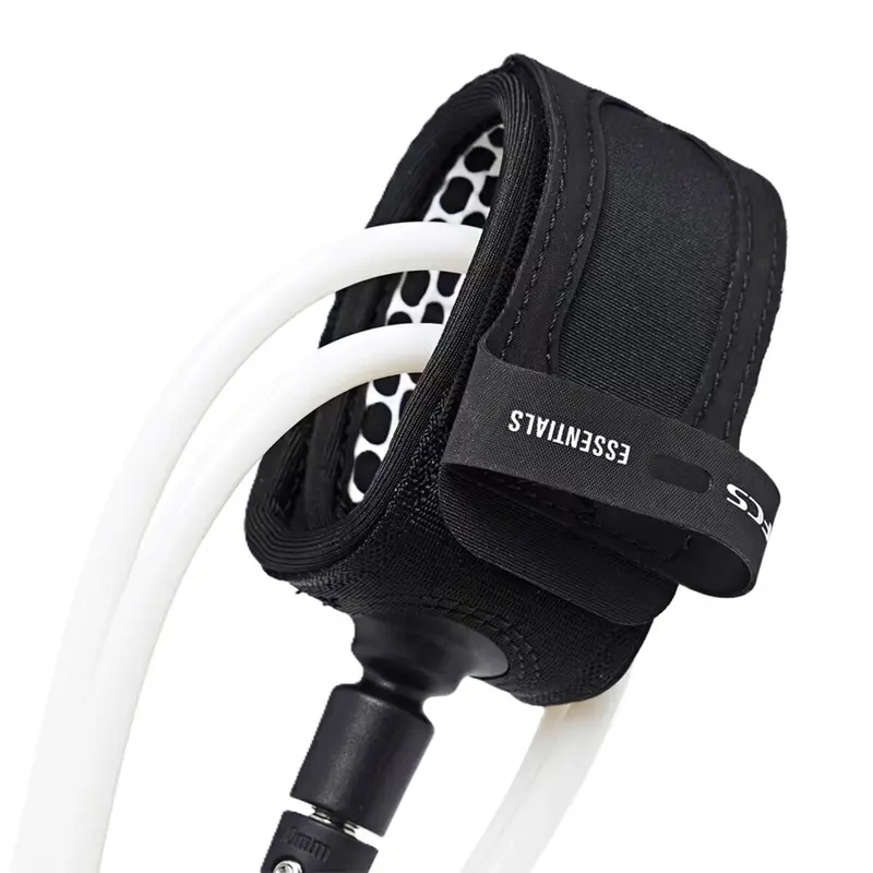 LEASH FCS 6 REGULAR (7MM) BRANCO/PRETO