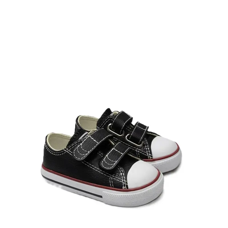 TENIS CONVERSE CHUCK TAYLOR ALL STAR 2V INFANTIL PRETO/VERMELHO/BRANCO