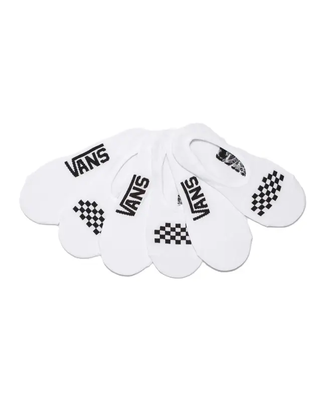 MEIA VANS CANO CURTO WHITE BLACK