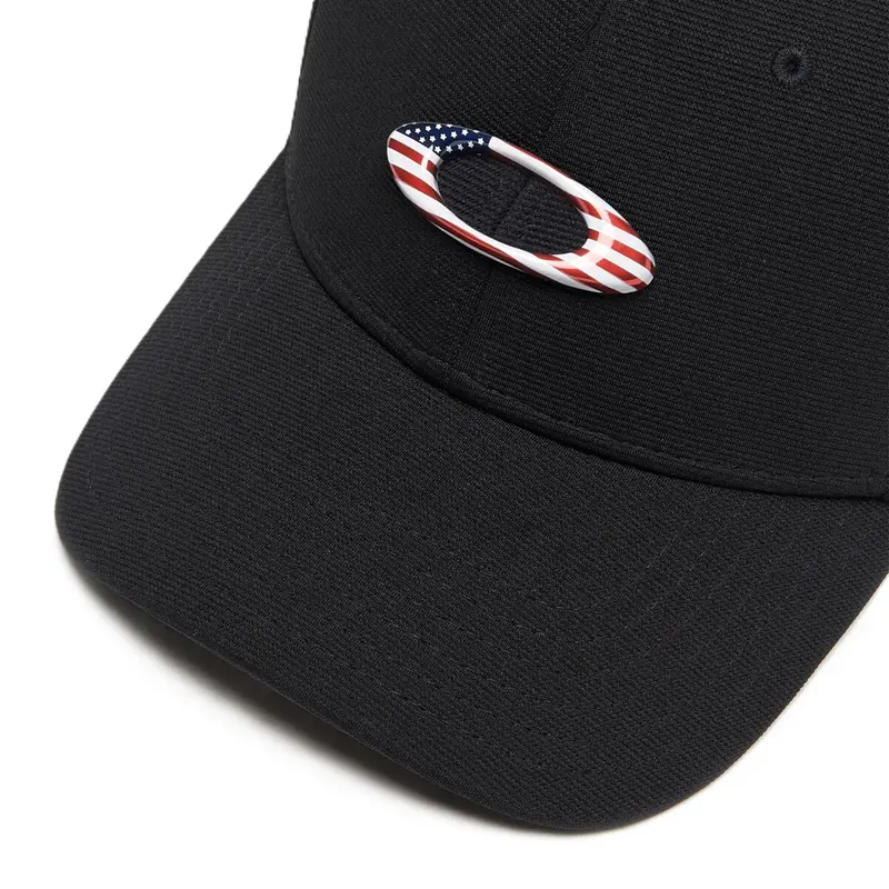 BONE OAKLEY TINCAN CAP BLACK/AMERICAN FLAG