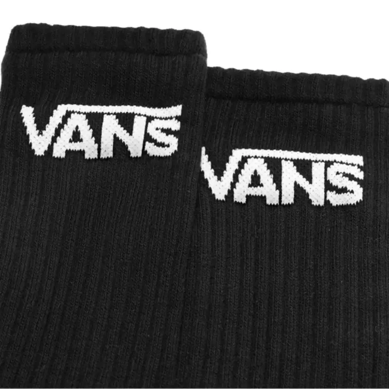 MEIA VANS 3 CLASSIC CREW KIT BLACK-CHECKERBOARD