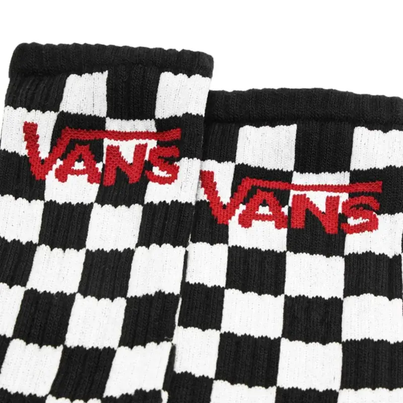 MEIA VANS 3 CLASSIC CREW KIT BLACK-CHECKERBOARD
