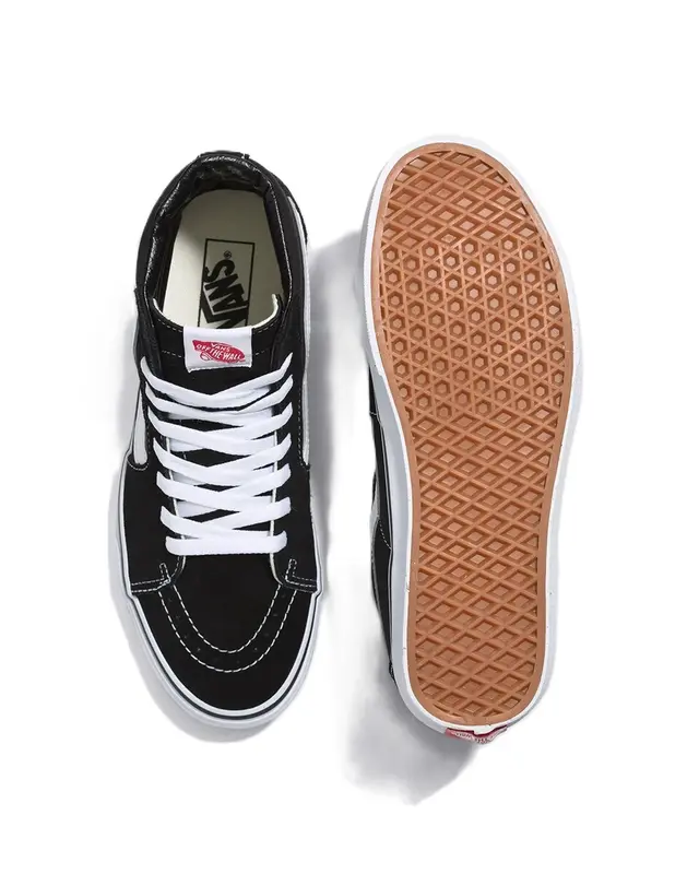 TENIS VANS SK8 HI BLACK/BLACK/WHITE