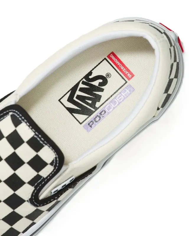 TENIS VANS CLASSIC SLIP-ON BLK&WHTCHCKERBOARD/WHT