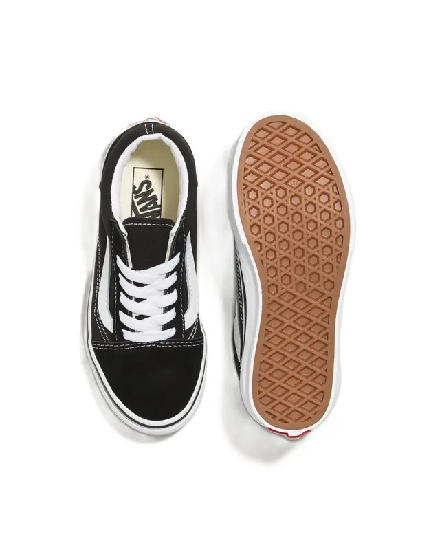 TENIS VANS OLD SKOOL JUVENIL BLACK/TRUE WHITE