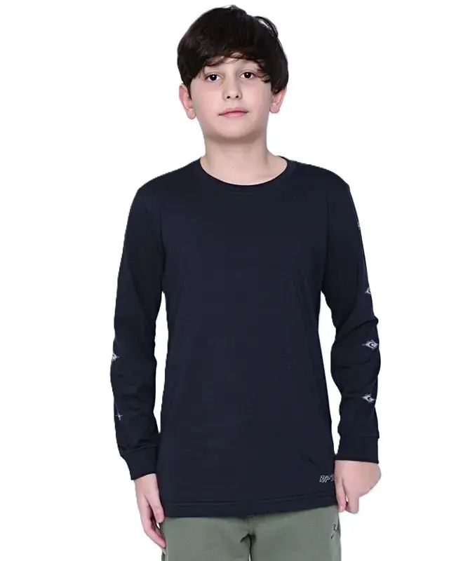 CAMISETA RIP CURL FADE REVIVAL JUVENIL 8254-WASHED BLACK