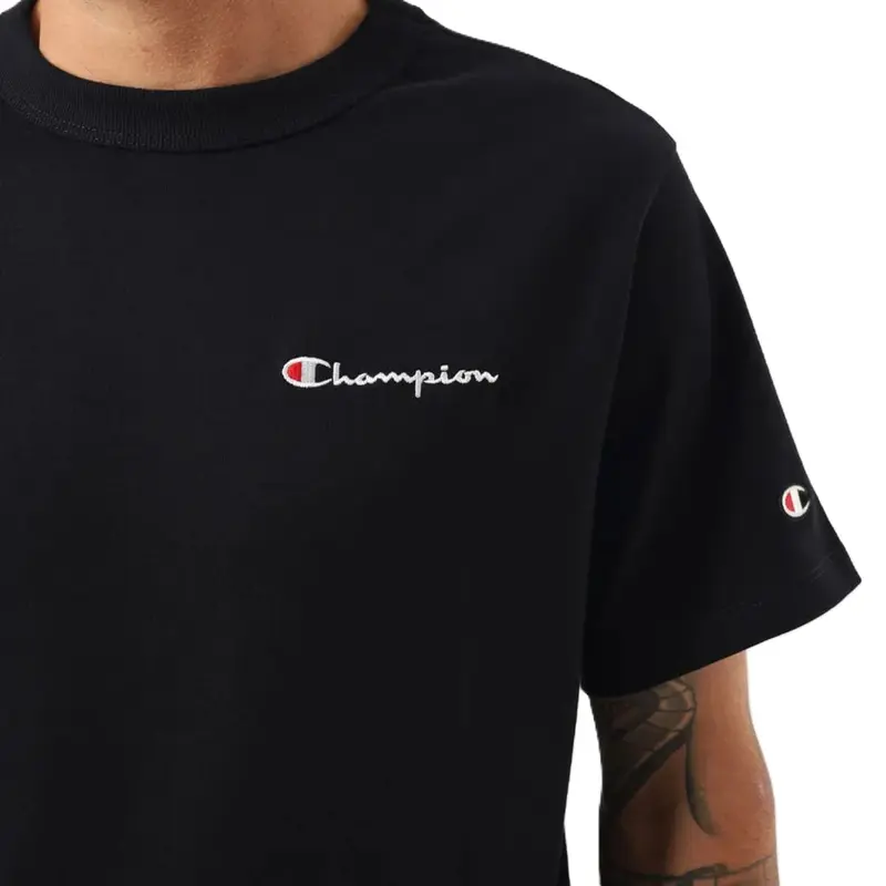 CAMISETA CHAMPION MINI SCRIPT BLACK