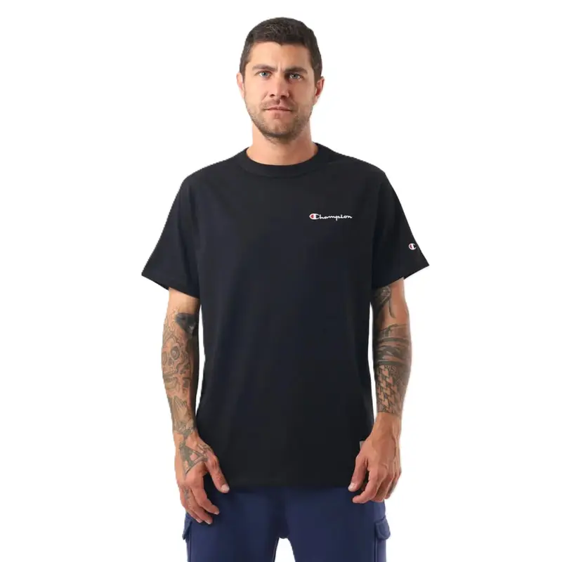 CAMISETA CHAMPION MINI SCRIPT BLACK
