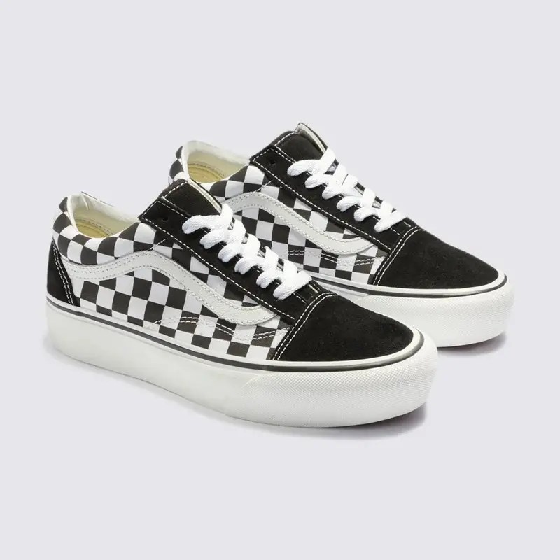 TENIS VANS OLD SKOOL PLATAFORMA BLACK/TRUE WHITE