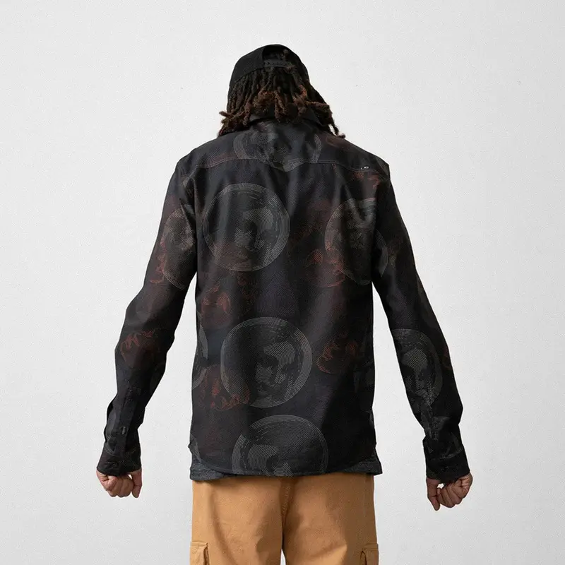 CAMISA MCD ML REGULAR ENIGMA GRAFITE