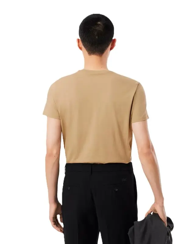 CAMISETA LACOSTE PIMA BEIGE