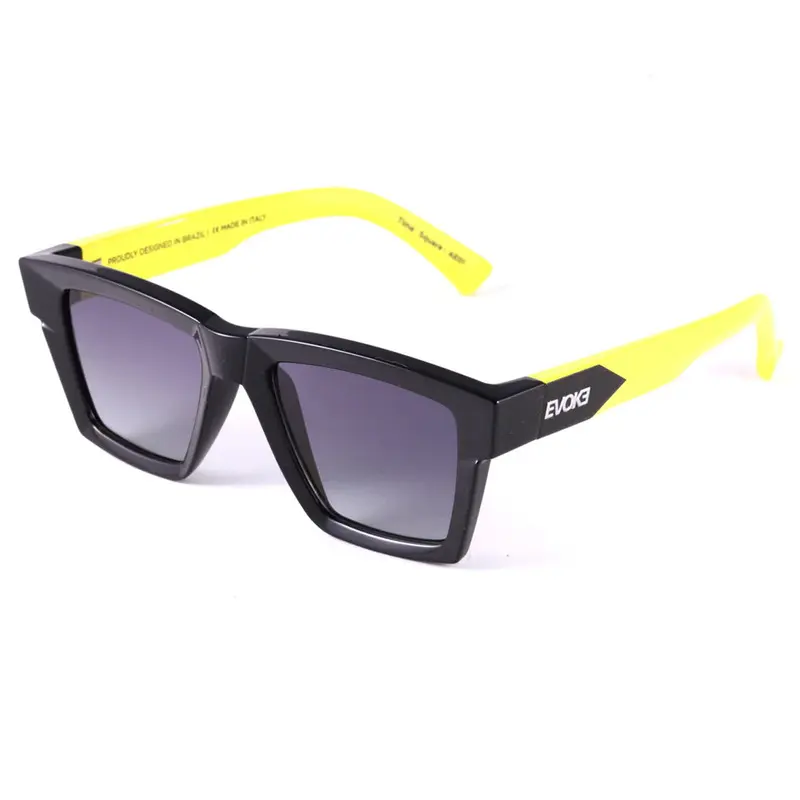 OCULOS EVOKE TIME SQUARE AE01 BLACK LEMON SILVER GRAY GRADIENT UNICA