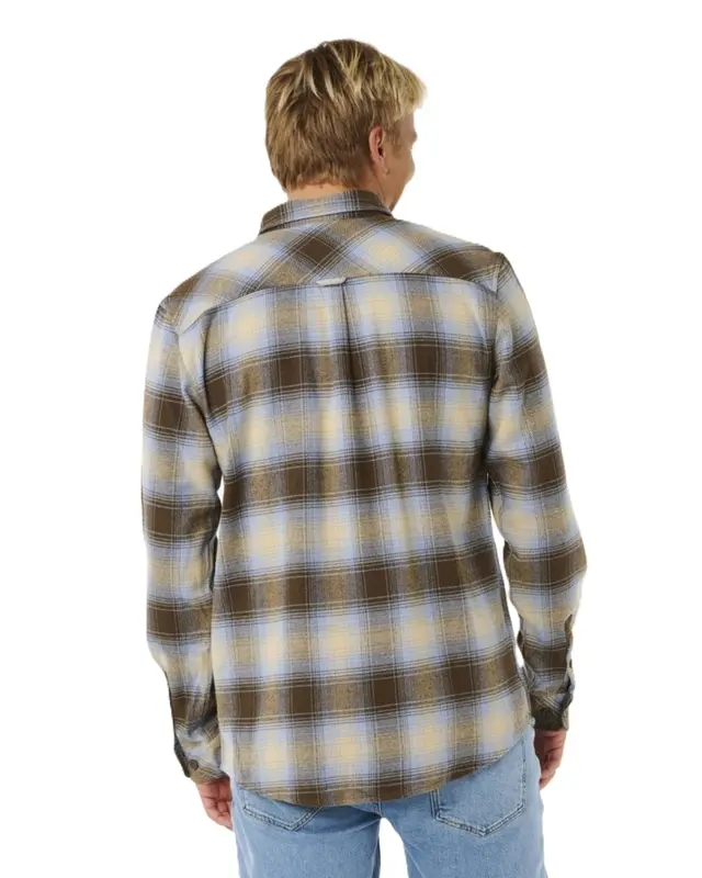 CAMISA RIP CURL COUNT FLANNEL BROWN BLUE
