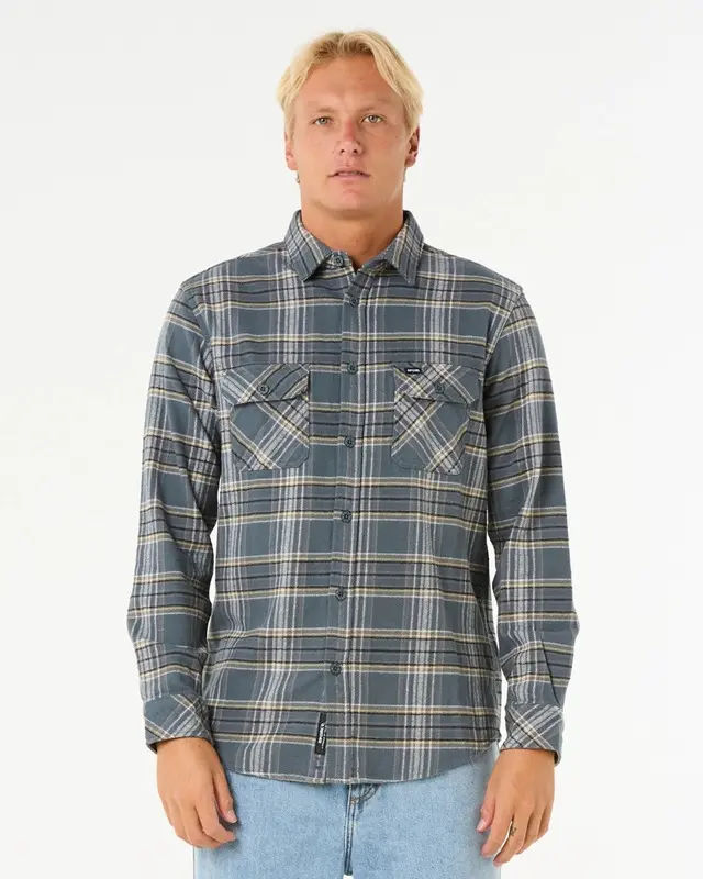 CAMISA RIP CURL GRIFFIN FLANNEL SHIRT 432-PINE NIGHT