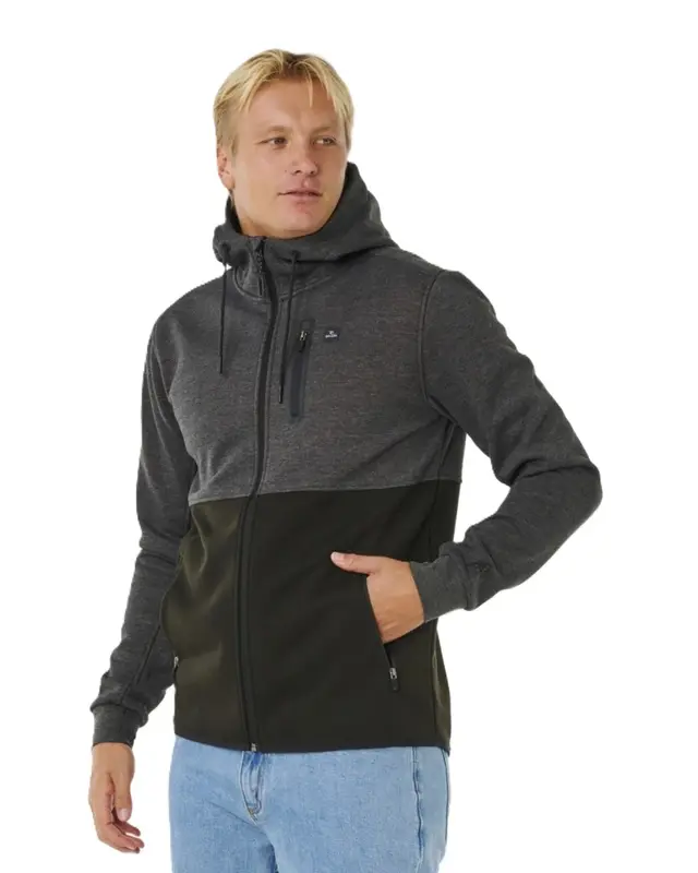 MOLETOM ESPECIAL RIP CURL DEPARTED ANTI 3442-BLACK MARLE
