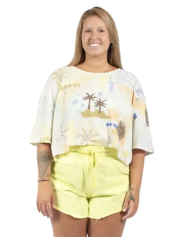 BLUSA RIP CURL SUN CLUB MIX TOP 3282-MULTICO