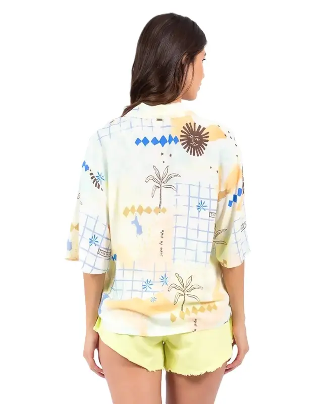 BLUSA RIP CURL SUN CLUB SHIRT 3282-MULTICO