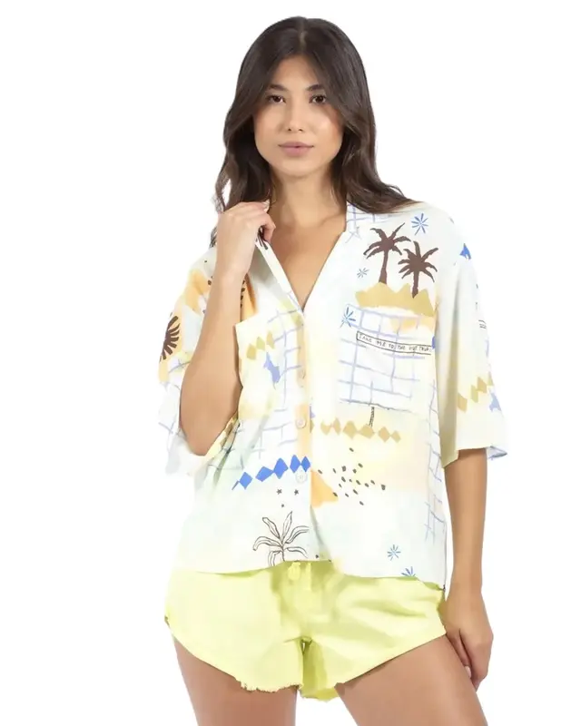 BLUSA RIP CURL SUN CLUB SHIRT 3282-MULTICO