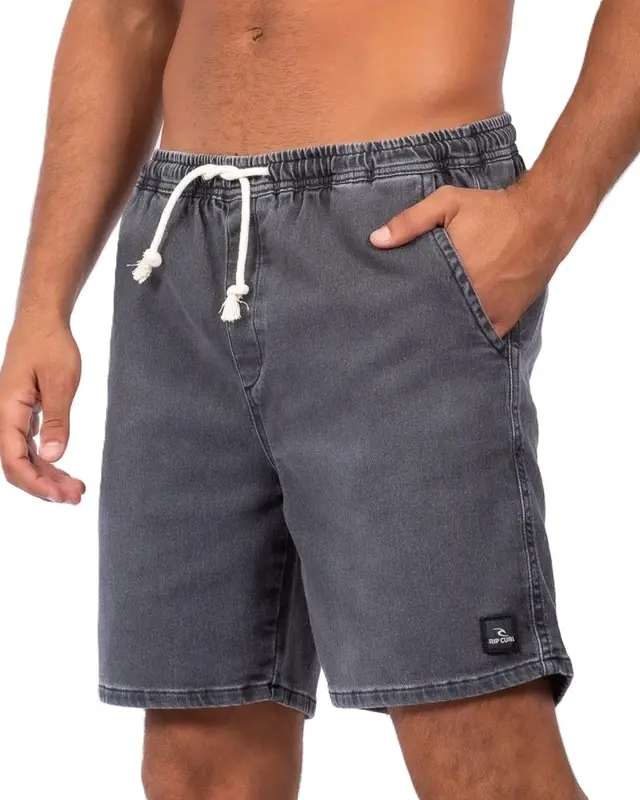BERMUDA JEANS RIP CURL EPIC WALK 8254-WASHED BLACK