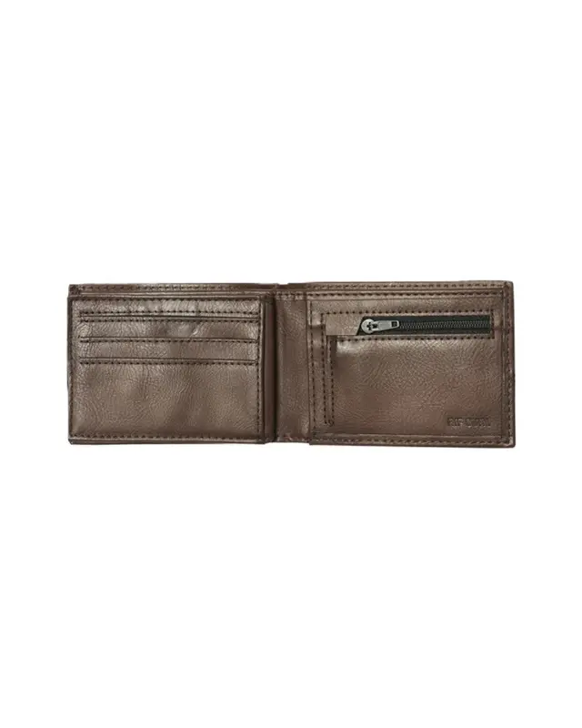 CARTERIA RIP CURL CORPAWATU ICON PU SLIM 5140-BLACK/TAN