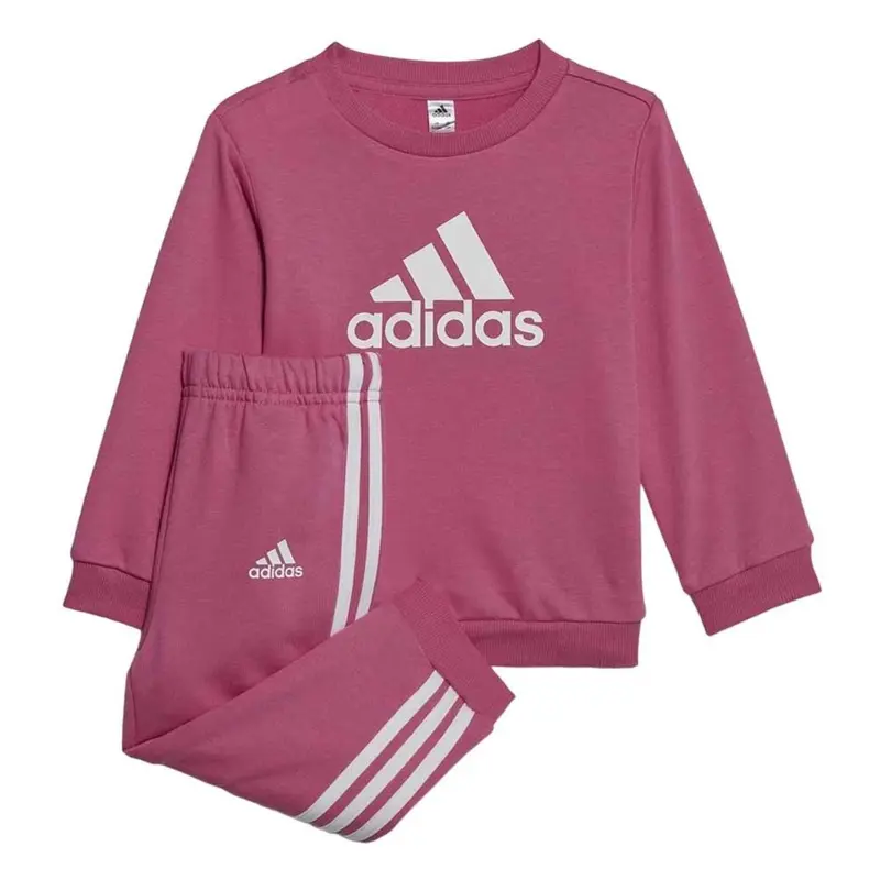 CONJUNTO ADIDAS AGASALHO LOGO INFANTIL PRELOVED FUCHSIA/WHITE
