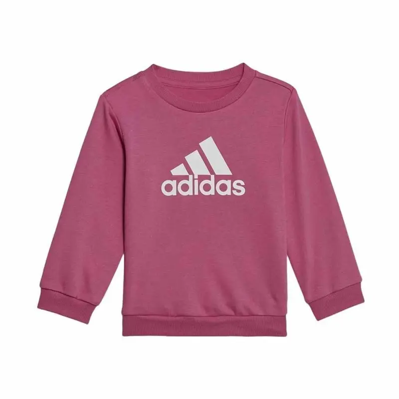 CONJUNTO ADIDAS AGASALHO LOGO INFANTIL PRELOVED FUCHSIA/WHITE