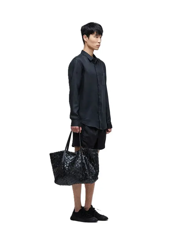 CAMISA OSKLEN CLASSIC LINEN PRETO