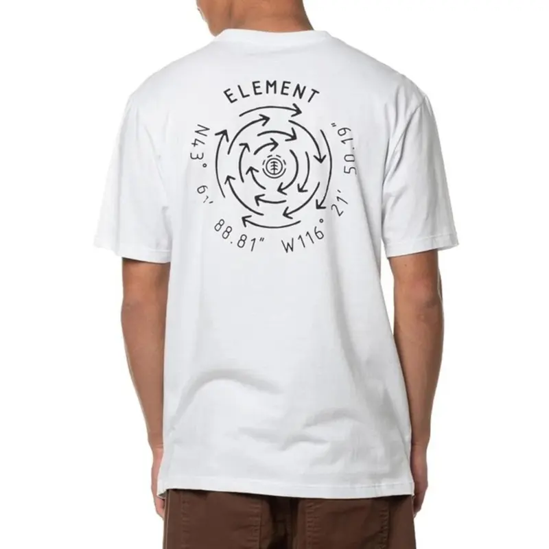 CAMISETA ELEMENT COMPASS BRANCO
