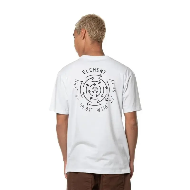 CAMISETA ELEMENT COMPASS BRANCO