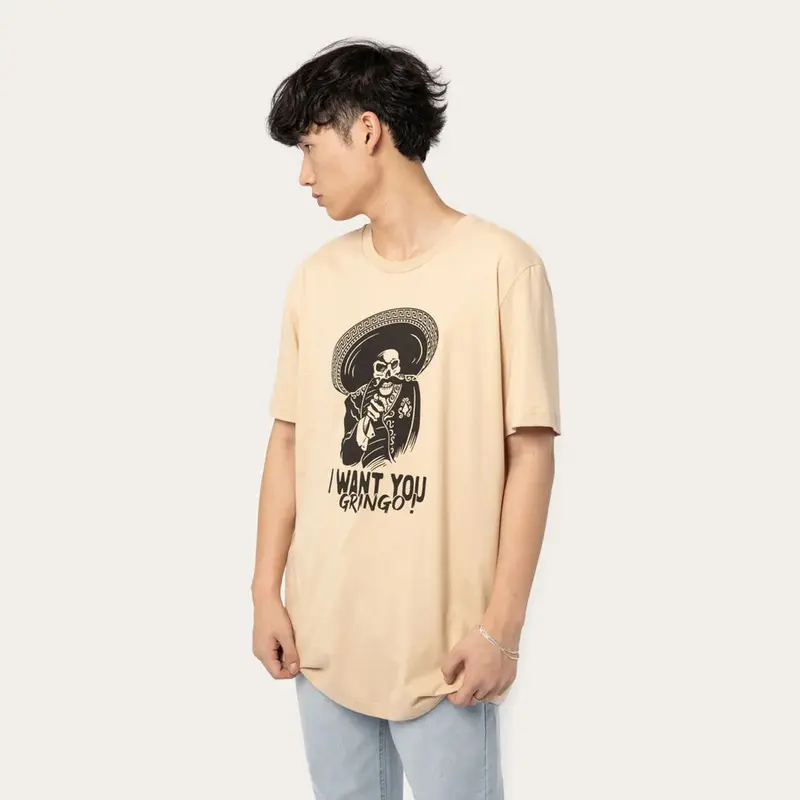 CAMISETA MCD REGULAR GRINGO BEGE ARENA