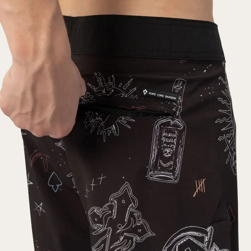 BOARDSHORTS MCD LUCHA LIBRE PRETO