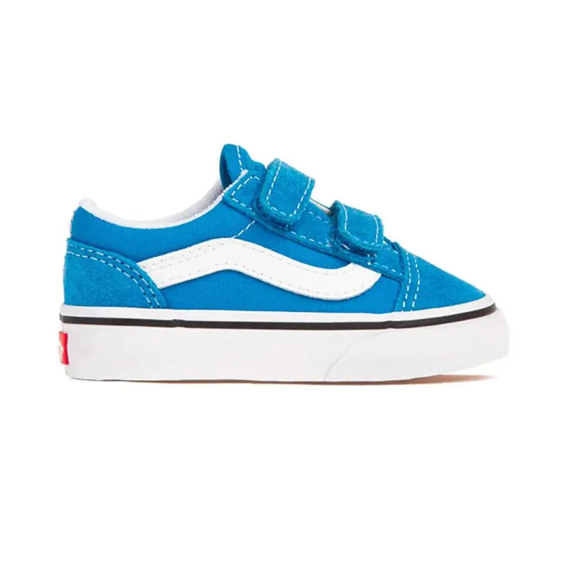 TENIS VANS OLD SKOOL V JUVENIL COLOR THEORY BRILLIANT BLUE