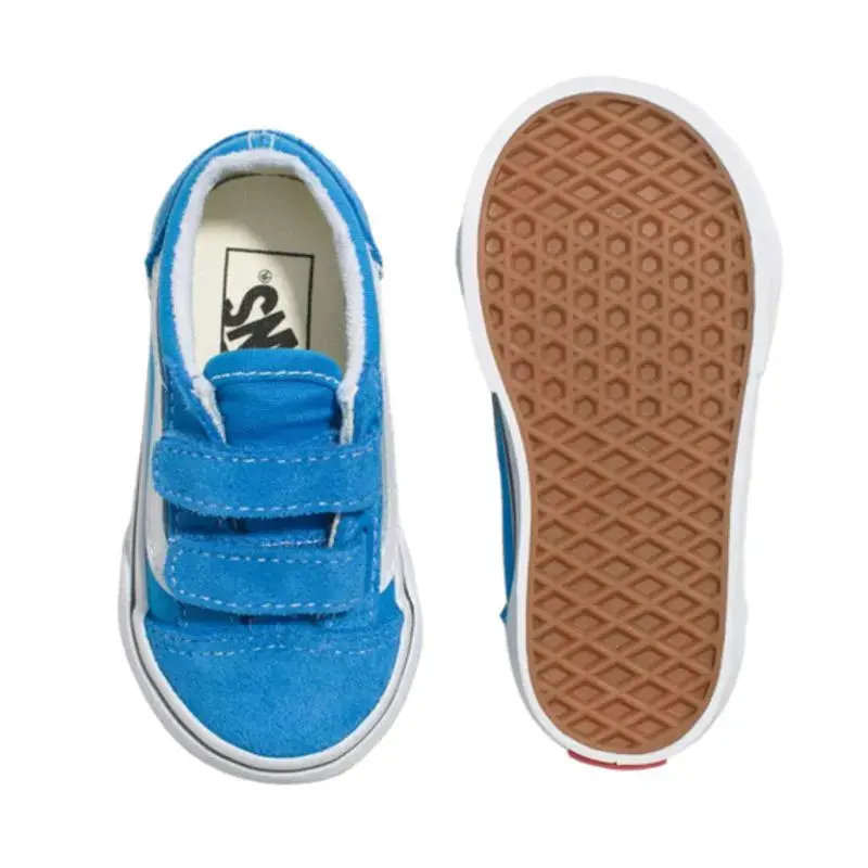 TENIS VANS OLD SKOOL V JUVENIL COLOR THEORY BRILLIANT BLUE