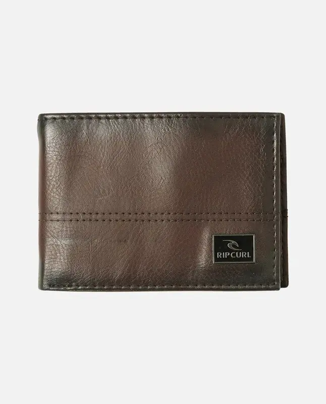 CARTERIA RIP CURL CORPAWATU ICON PU SLIM 5140-BLACK/TAN