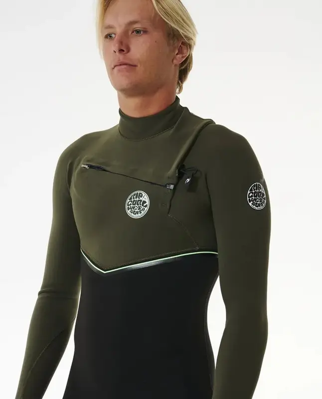 LONG JOHN RIP CURL E BOMB 32GB C/ZIP STM 9389-DARK OLIVE