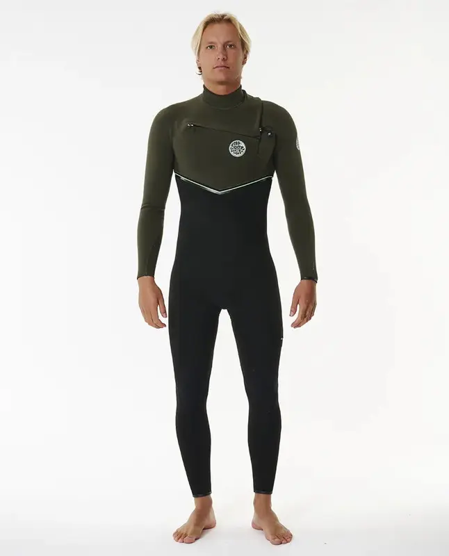 LONG JOHN RIP CURL E BOMB 32GB C/ZIP STM 9389-DARK OLIVE