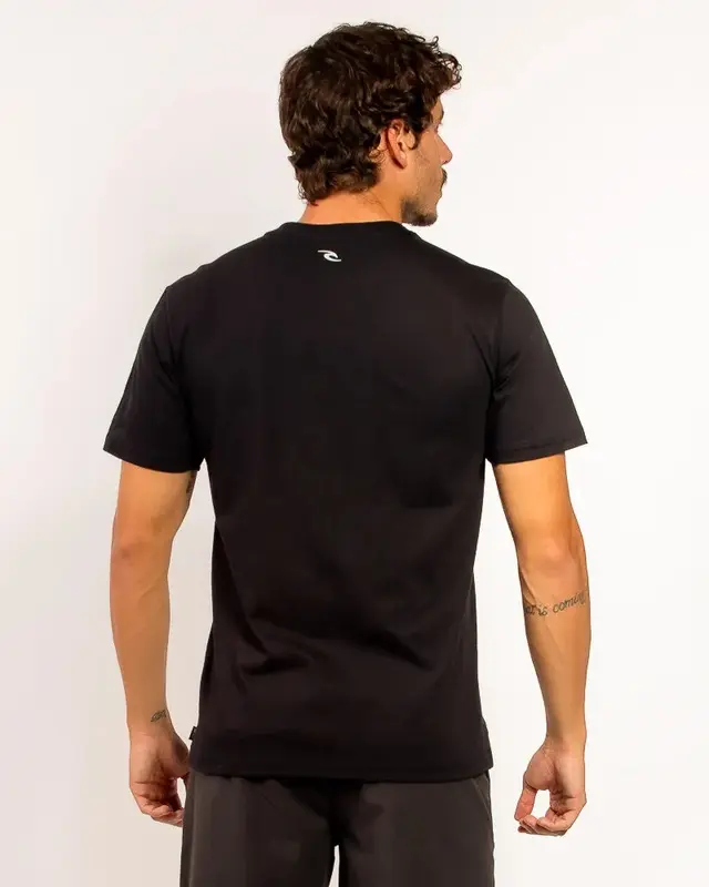 CAMISETA RIP CURL NEW ICON TEE 8254-WASHED BLACK