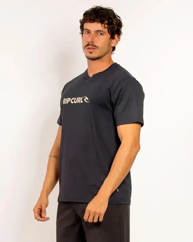 CAMISETA RIP CURL NEW ICON TEE A073-DARK NAVY