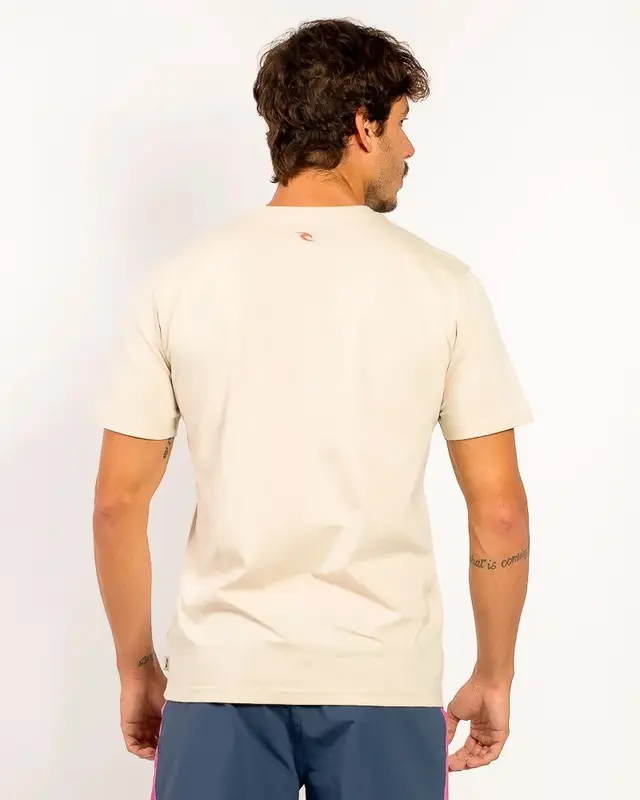 CAMISETA RIP CURL NEW ICON TEE 417-CRANBERRY