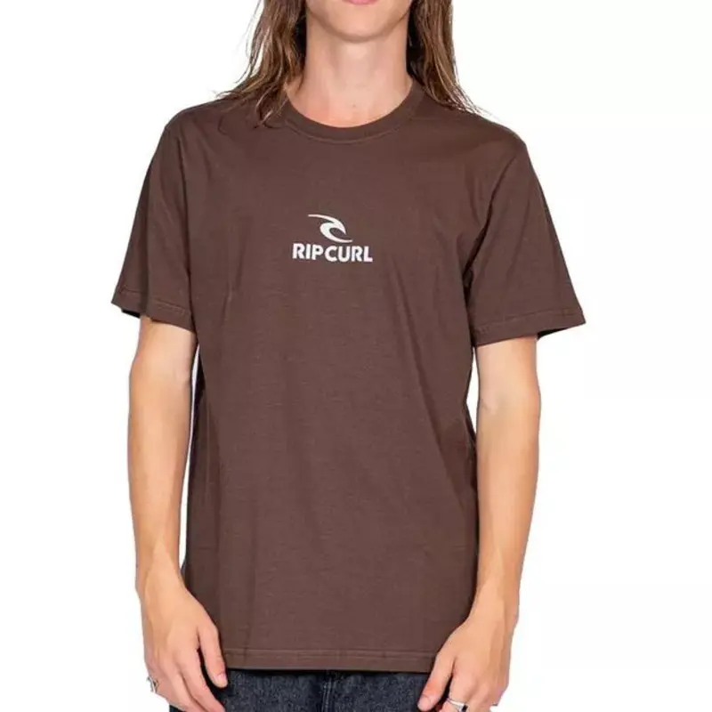 CAMISETA RIP CURL ICON TEE 118-COFFEE