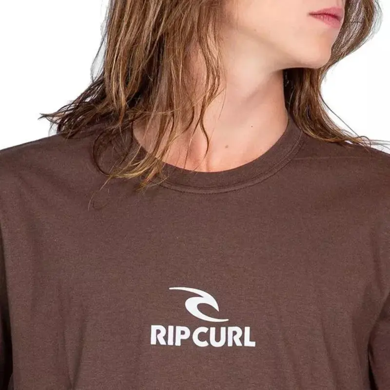 CAMISETA RIP CURL ICON TEE 118-COFFEE