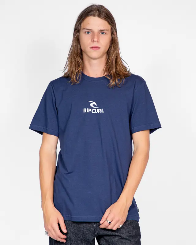 CAMISETA RIP CURL ICON TEE A441-WASHED NAVY