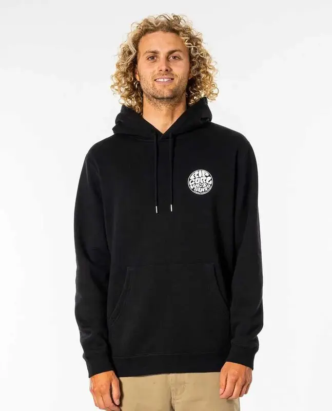 MOLETOM RIP CURL WETSUIT ICON HOOD BRAZIL 90-BLACK