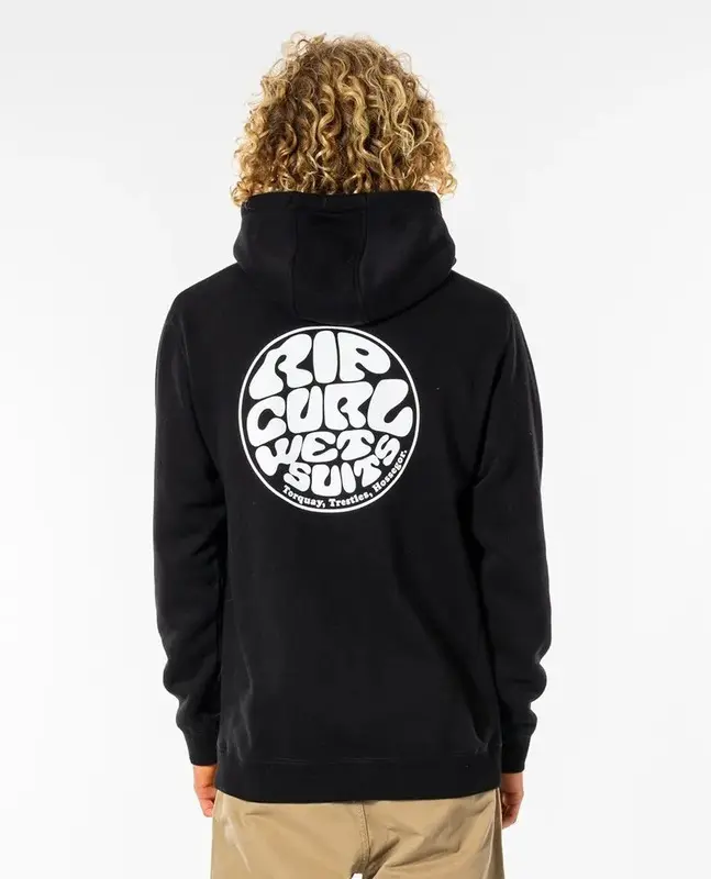 MOLETOM RIP CURL WETSUIT ICON HOOD BRAZIL 90-BLACK