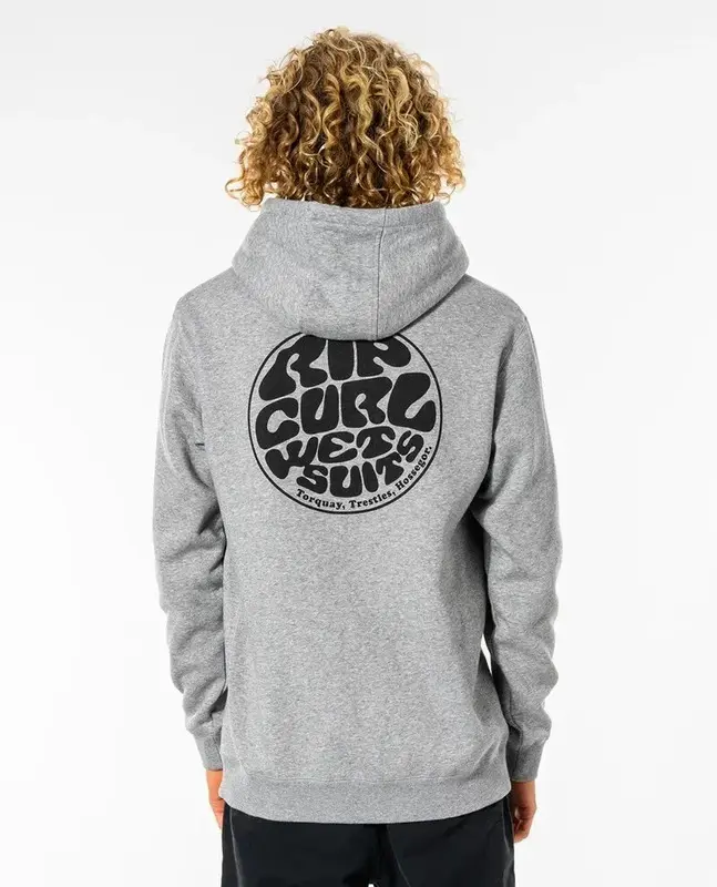MOLETOM RIP CURL WETSUIT ICON HOOD BRAZIL GREY MARLE